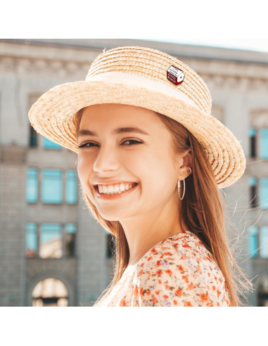 2 Pines de Esmalte Rojo Mabor Diseño Caricatura 3.6 cm