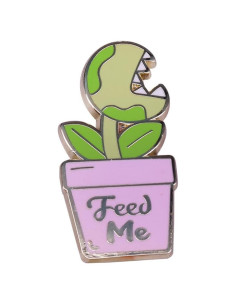 Pin de Esmalte Venus Flytrap QUREZA - Insignia Divertida