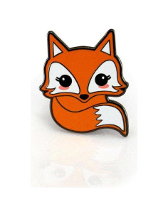 Pin de esmalte de zorro LifeBeats - Accesorio divertido y duradero
