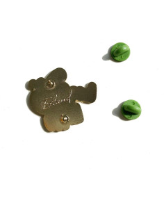 Pin de esmalte Bee Happy dorado 3.81x3.81 cm para mujeres 2