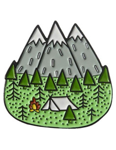 Pines de esmalte ROSTIVO para mochilas camping 2.54 cm