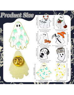 20 Pines de Esmalte Fantasmas MTLEE para Mochila y Ropa 2