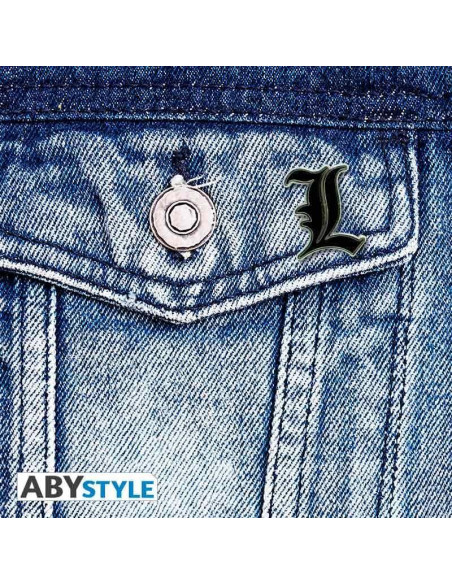 Pin de Metal L Death Note ABYstyle 2.79 cm Accesorio Anime Pin de Metal L Death Note ABYstyle 2.79 cm Accesorio Anime