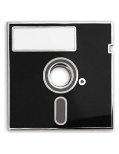 Pin de Solapa Esmalte Retro Floppy Disk Pinsanity 2.54cm