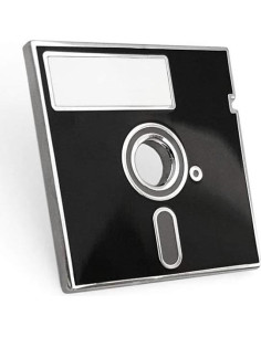 Pin de Solapa Esmalte Retro Floppy Disk Pinsanity 2.54cm 2