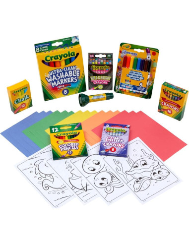 Kit de Colorear Crayola Super Art 100 Piezas para Niños