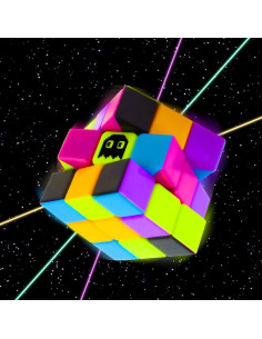 Cubo de Rompecabezas 3x3 Brybelly Neón Retro 80s Sin Pegatinas 2