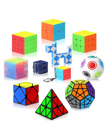 Conjunto de Cubos de Velocidad Vdealen 11 Piezas Juguete