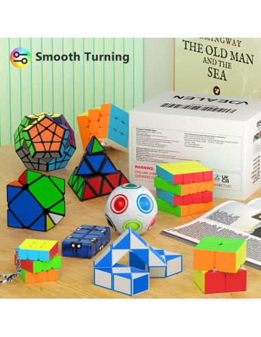 Conjunto de Cubos de Velocidad Vdealen 11 Piezas Juguete