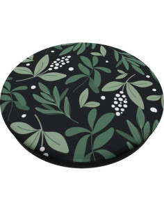 PopSockets PopGrip Botánico Verde con Flores Blancas 10.9x8.6cm 2