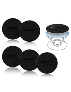 Placas Metálicas Adhesivas VOLPORT para Soporte de Teléfono - 8 Piezas