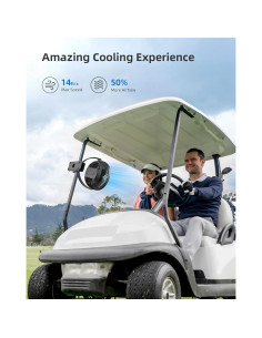 Ventilador Clip Koonie 10000mAh 20cm 4 Velocidades Negro 2