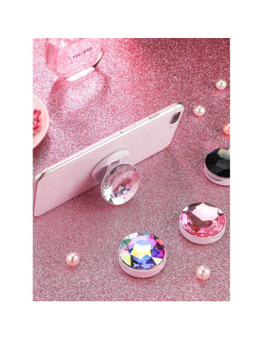 4 Soportes de Teléfono Colapsables Weewooday - Diamante Plástico