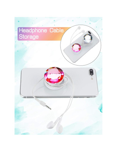 4 Soportes de Teléfono Colapsables Weewooday - Diamante Plástico
