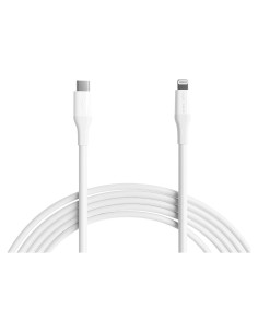 Cable de carga rápida USB-C a Lightning Amazon Basics 3m blanco