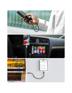 Cable USB C a Lightning 30 cm Umefly 3-Pack Carga Rápida MFi 2