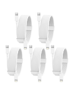 Cable USB C a Lightning 5 Pack 1.83m iGENJUN Carga Rápida MFi