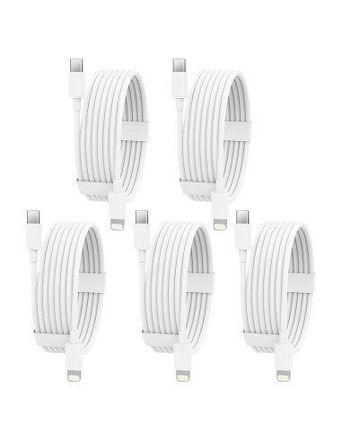 Cable USB C a Lightning 5 Pack 1.83m iGENJUN Carga Rápida MFi