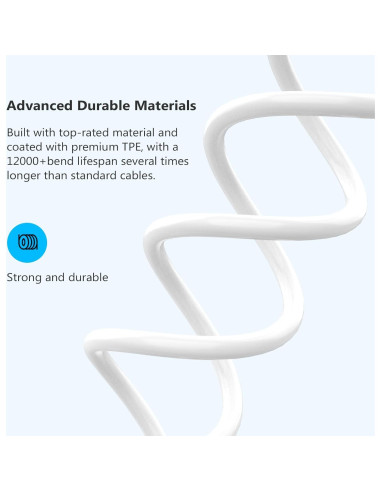 Cable USB C a Lightning 5 Pack 1.83m iGENJUN Carga Rápida MFi