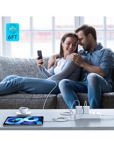 Cargador Rápido USB C 20W para iPhone 16/15 y iPad - 3 Piezas