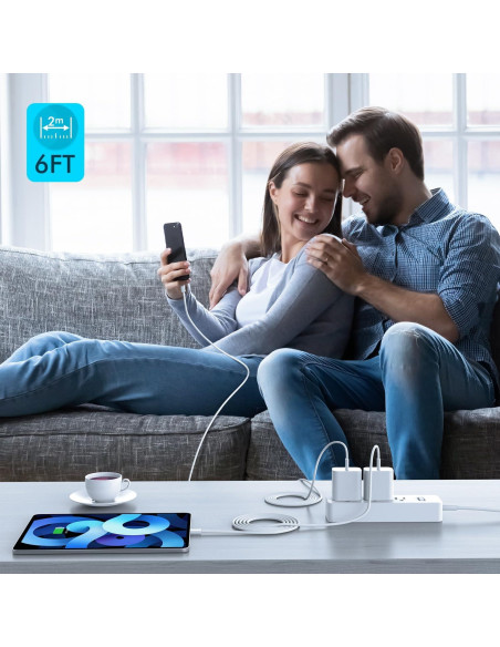 Cargador Rápido USB C 20W para iPhone 16/15 y iPad - 3 Piezas