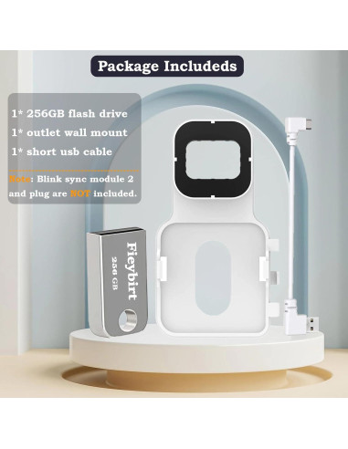Unidad Flash USB 256GB Fieybirt + Soporte Blink 2