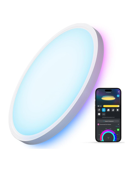 Govee Luz de Techo Inteligente LED RGBIC 30.5cm 2400LM