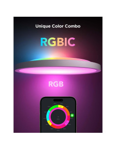 Govee Luz de Techo Inteligente LED RGBIC 30.5cm 2400LM 2