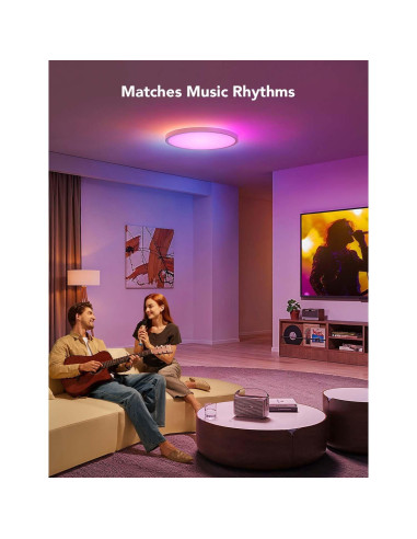 Govee Luz de Techo Inteligente LED RGBIC 30.5cm 2400LM