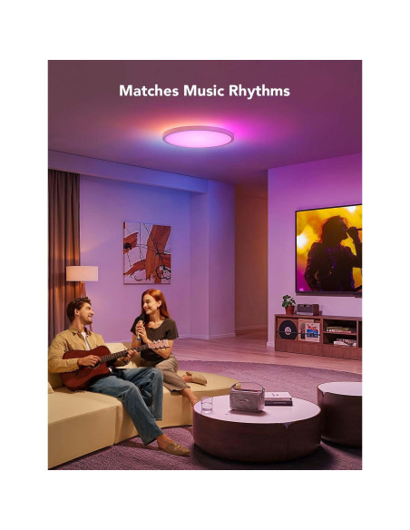 Govee Luz de Techo Inteligente LED RGBIC 30.5cm 2400LM