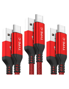Cable USB C AkoaDa 3-Pack 1m 2m 3m Carga Rápida 3.1A