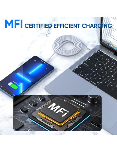 Paquete de 3 Cargadores Rápidos DelTucci 25W USB-C a Lightning