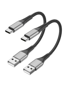 Cable USB C Corto 15 cm Umefly Carga Rápida 3A 2 Paquete