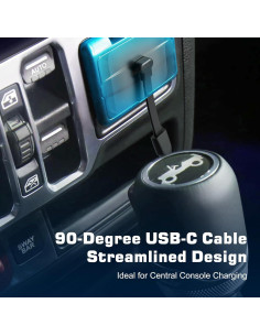 Cable USB C a USB C 1.83m 60W DbillionDa Ángulo Recto 2