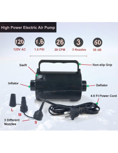 Bomba de Aire Eléctrica Artigarden JH-616B 320W 1.6PSI 2