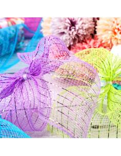 4 Rollos de Cinta de Malla 9,14m Chuangdi Decorativa 2