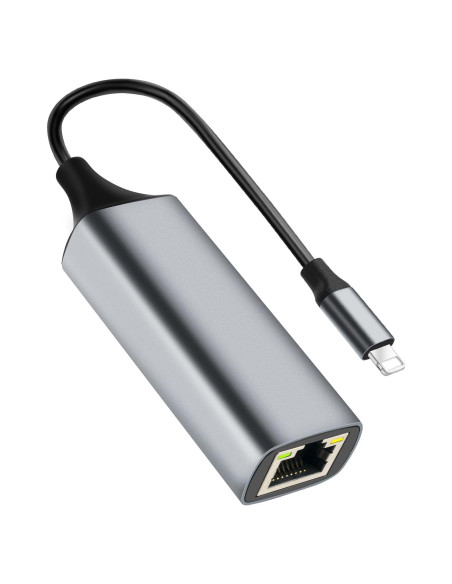 Adaptador Lightning a Ethernet Junsky 100Mbps Gris