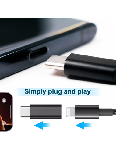 Adaptador Lightning a USB C BlingKingdom para iPhone 15/16