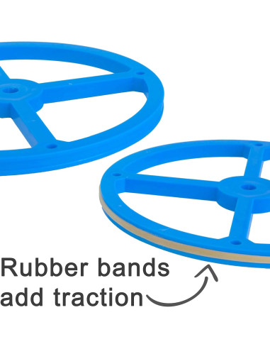 Ruedas de Plástico GF 12.07 cm para Proyectos de Ciencia