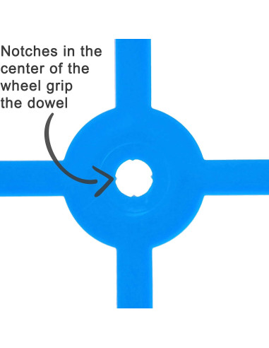 Ruedas de Plástico GF 12.07 cm para Proyectos de Ciencia