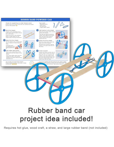 Ruedas de Plástico GF 12.07 cm para Proyectos de Ciencia
