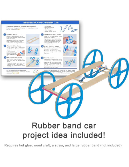 Ruedas de Plástico GF 12.07 cm para Proyectos de Ciencia