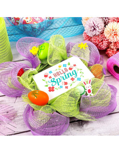 4 Rollos de Cinta de Malla 9,14m Chuangdi Decorativa