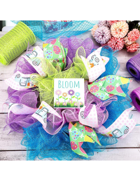 4 Rollos de Cinta de Malla 9,14m Chuangdi Decorativa