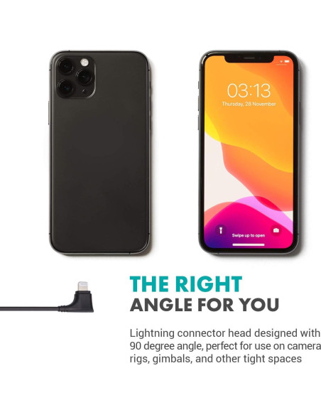 Adaptador de Audio Movo IMA-3 TRRS 3.5mm a Lightning 90