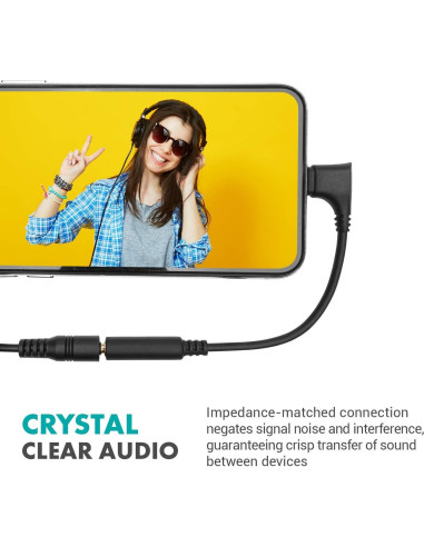 Adaptador de Audio Movo IMA-3 TRRS 3.5mm a Lightning 90