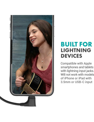 Adaptador de Audio Movo IMA-3 TRRS 3.5mm a Lightning 90