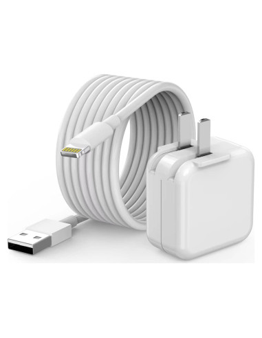 Cargador Rápido para iPad MFi con Cable Lightning 3m