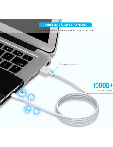 Cargador Rápido para iPad MFi con Cable Lightning 3m