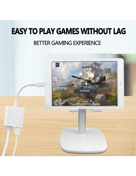 Adaptador Ethernet RJ45 a Lightning 2 en 1 esbeecables